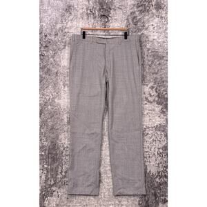 Incotex Pants 36 x 32 Mens Gray Super 130s Super Light High Comfort Trouser